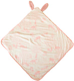 Baby & Toddler Hooded Towel - Luxurious Viscose from Bamboo - Pink Bunny