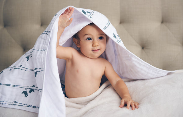 Muslin Blanket for Baby & Toddler - Four Layers of 100% Certified Organic  Cotton - Lucky Birds – Clover & Sage