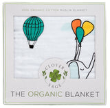 100% Organic Muslin Blanket for Babies & Toddlers - Four Layers of Certified Organic Cotton - Party In The Sky