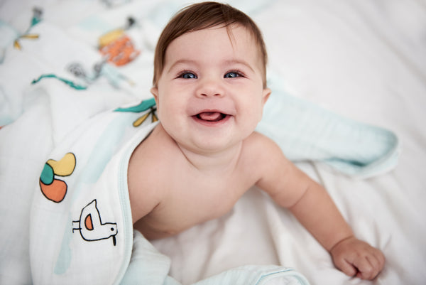  Clover & Sage Organic Muslin Baby Toddler Blanket