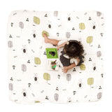 100% Organic Muslin Blanket for Babies & Toddlers - Four Layers of Certified Organic Cotton - Cuddle Bears