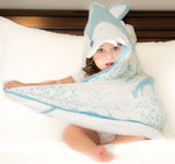 Baby & Toddler Hooded Towel - Luxurious Viscose from Bamboo - Blue Fox